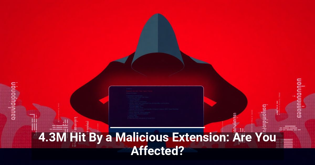 4.3M Hit By a Malicious Extension: Are You Affected?
