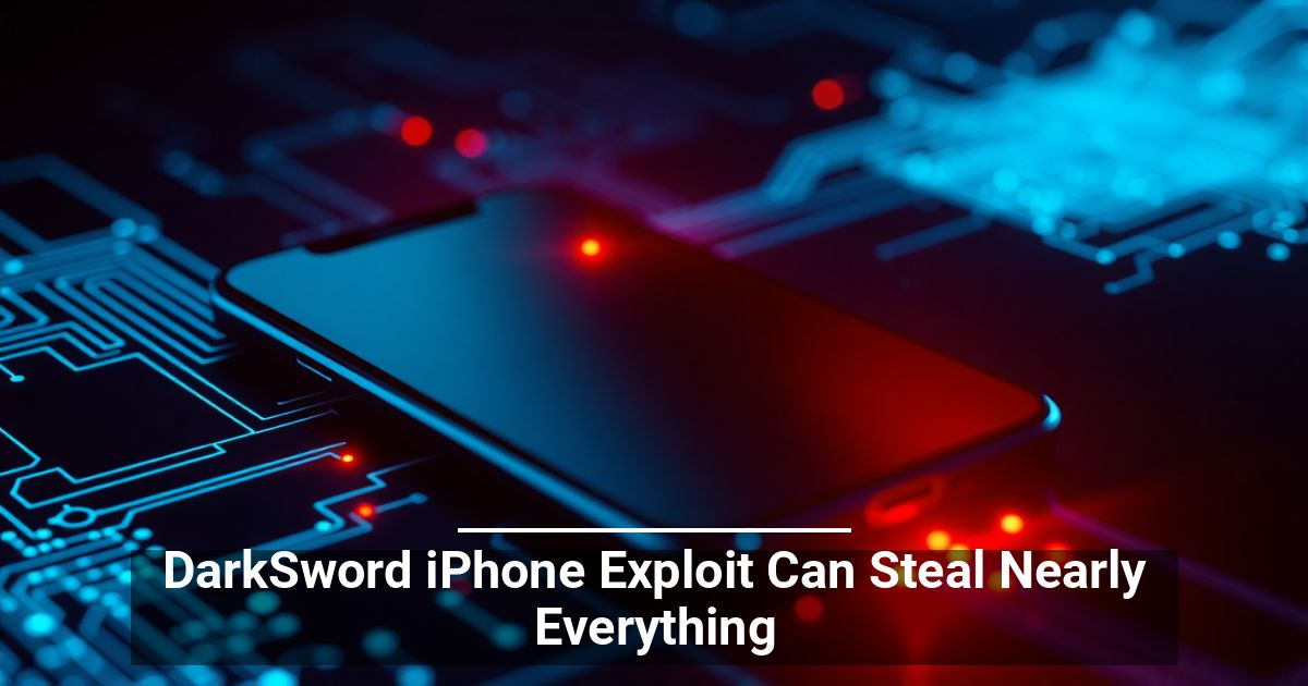 DarkSword iPhone Exploit Can Steal Nearly Everything | Sierra ...